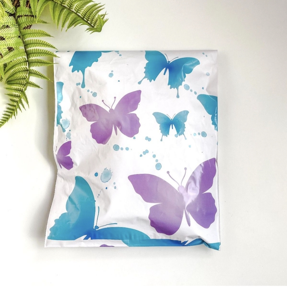 20 10X13 Poly Mailers Butterfly